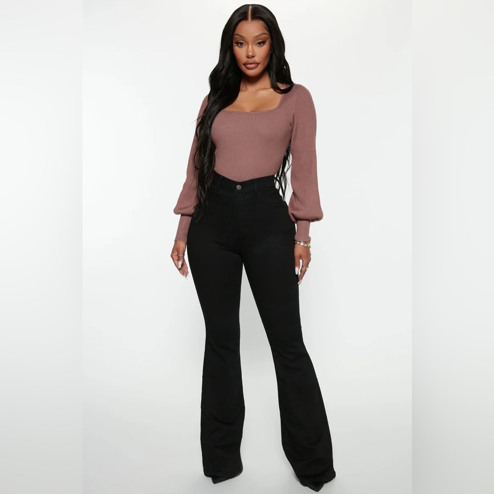 Black Flare Jeans